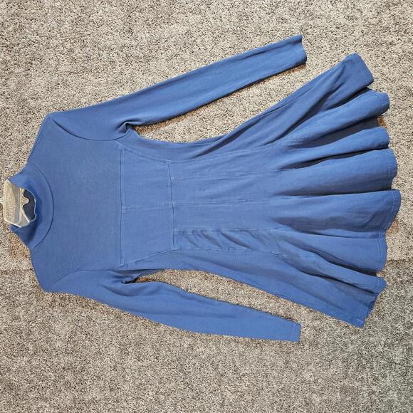 Anthropologie Dresses & Skirts - Women's Anthropologie blue fit and flare midi ribbed dress. Small. NWT